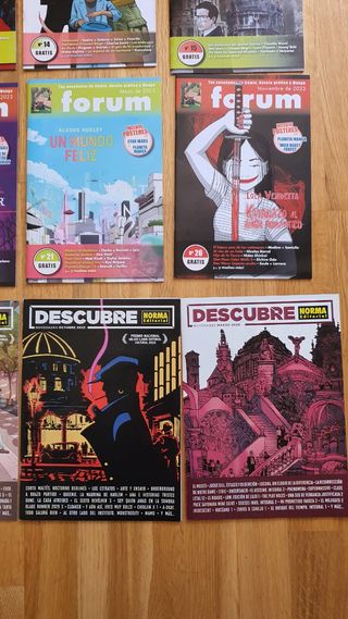 Pack 12 revistas Forum, Norma y comic caza