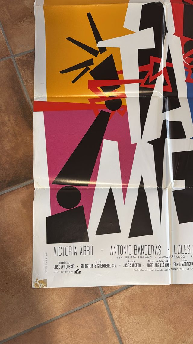 ¡Átame! ALMODOVAR POSTER ORIGINAL ESTRENO