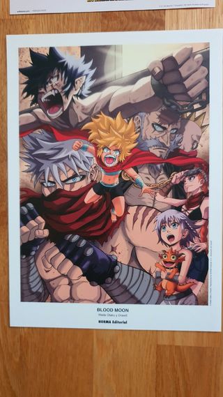 Pack 3 Láminas y 2 postales Mangas