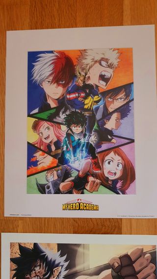 Pack 3 Láminas y 2 postales Mangas