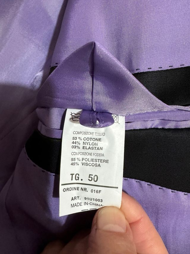 Abito nero lucido uomo Gaudì