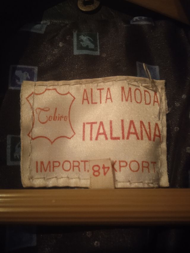 Chaquetá de piel años 80