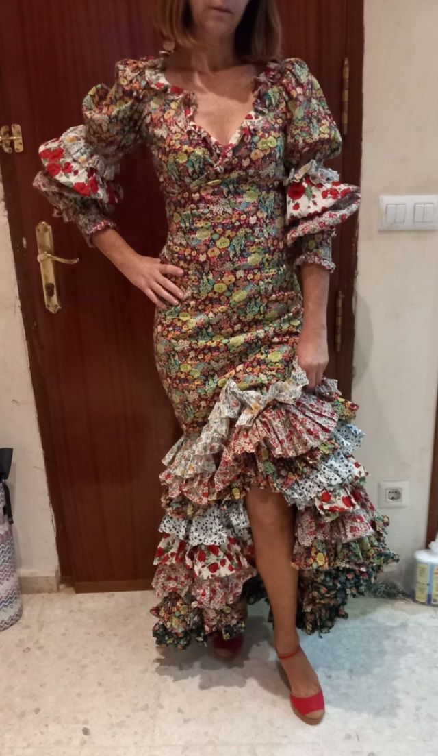 Traje flamenca 2 pieza de Vicky M.Berrocal.