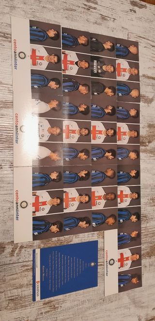 Lotto cartoline Cento anni Inter calcio sport