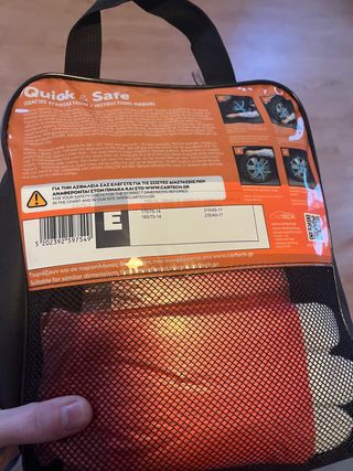 Cadenas de nieve textiles para coche