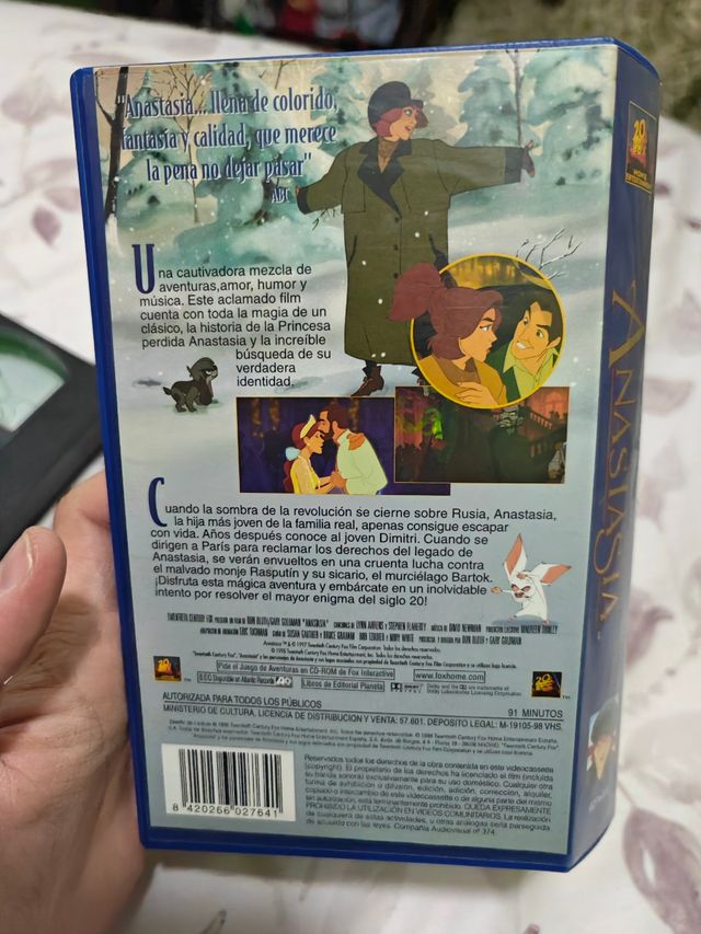 Película Anastasia VHS
