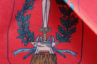 Foulard vintage seta Emilio Rusconi