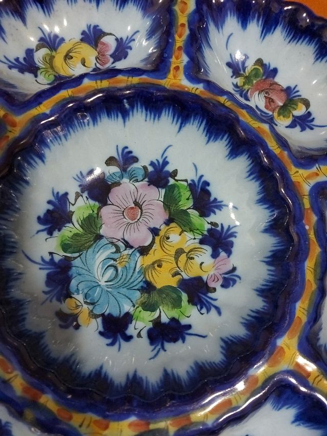 Fuente de aperitivos  de  cerámica