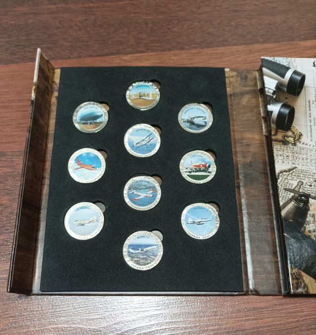 Monedas historia aviación FNMT