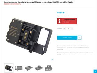 BMW - Soporte Smartphone / Teléfono móvil / GPS