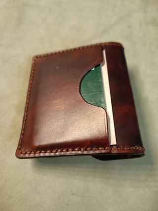 Cartera de cuero .
