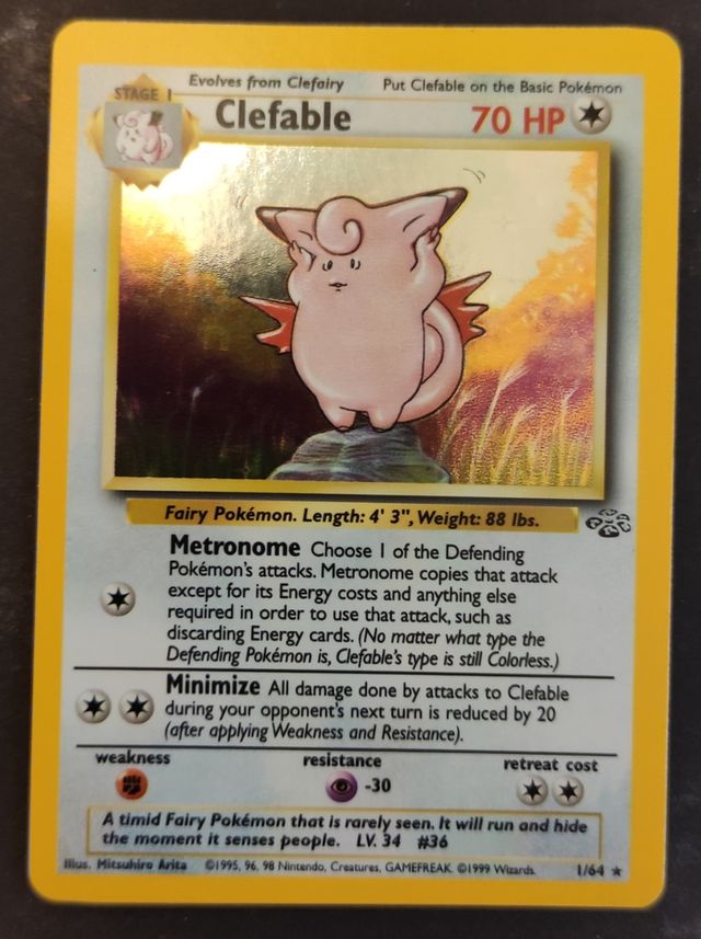 Clefable holo jungle inglese