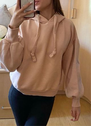 Sudadera rosa palo