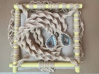 Columpio infantil de macramé