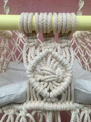 Columpio infantil de macramé