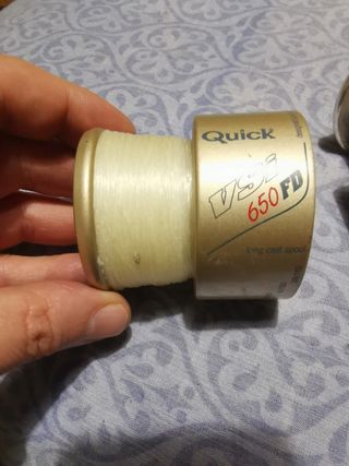 Lotto 4 bobine di ricambio mulinelli pesca Quick