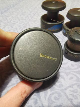 Lotto 8 bobine ricambio mulinelli pesca Browning