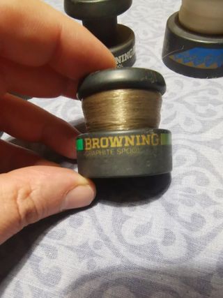 Lotto 8 bobine ricambio mulinelli pesca Browning