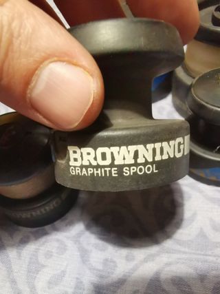 Lotto 8 bobine ricambio mulinelli pesca Browning