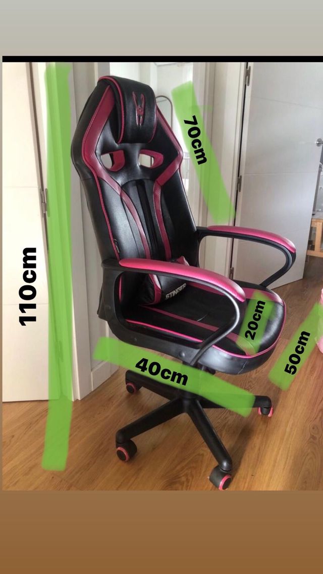 Silla game Stinger rosa