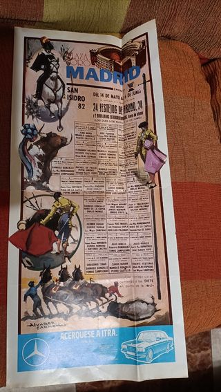 Cartel corridas de toros Madrid