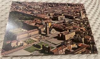 cartolina Torino veduta aerea postcard