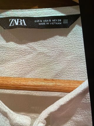 camisa botones zara