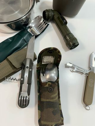 set completo de camping y montaña militar 