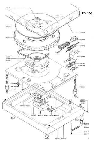 Tocadiscos Thorens 104 TD.