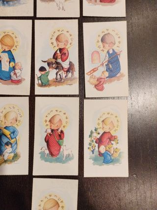 Estampas religiosas infantiles años 50's