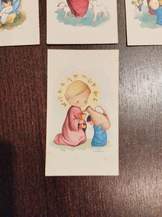 Estampas religiosas infantiles años 50's