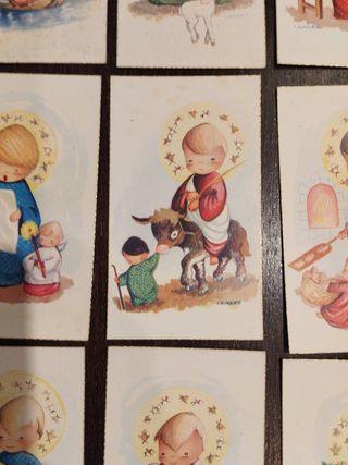 Estampas religiosas infantiles años 50's
