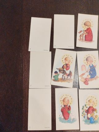 Estampas religiosas infantiles años 50's