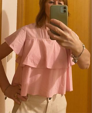 camicia donna taglia XS rosa
