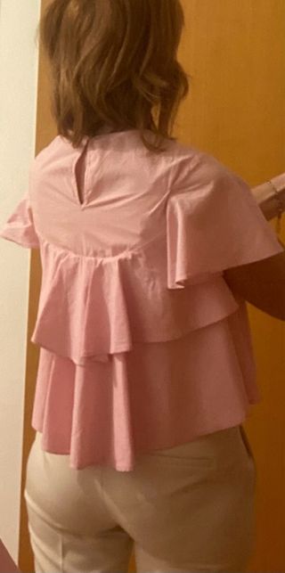 camicia donna taglia XS rosa