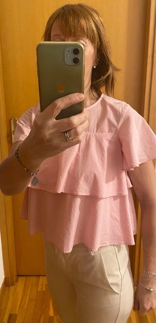 camicia donna taglia XS rosa