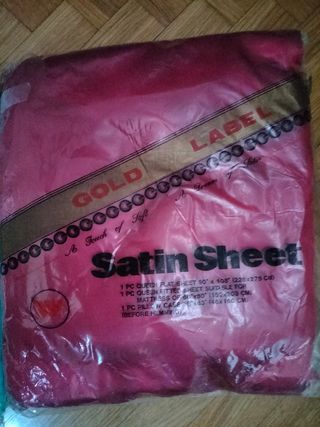 2 Juegos de sábanas de raso cama 150 cm