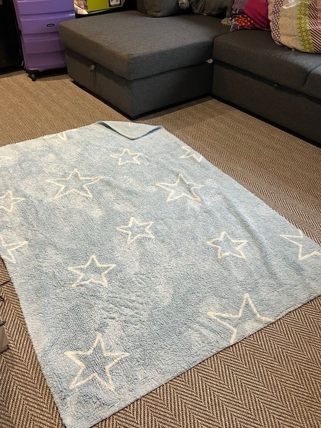 algombra azul estrellas