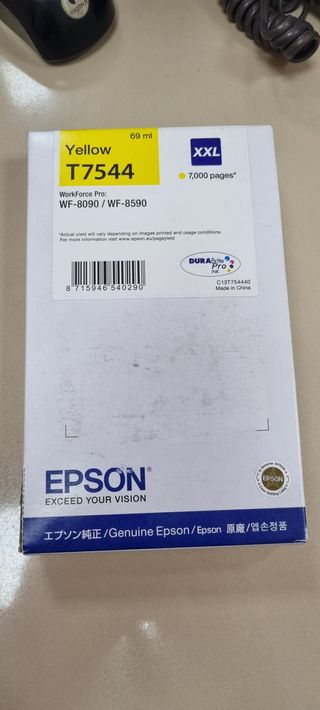 EPSON  T7544 Amarillo XXL 7000p WF-8x90 ORIGINAL