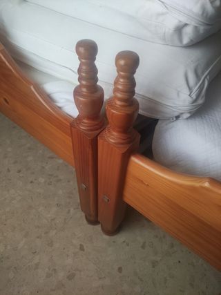 Cama litera provenzal con somier 
