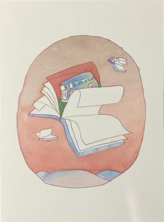 Jean Michel Folon litografia del 1987