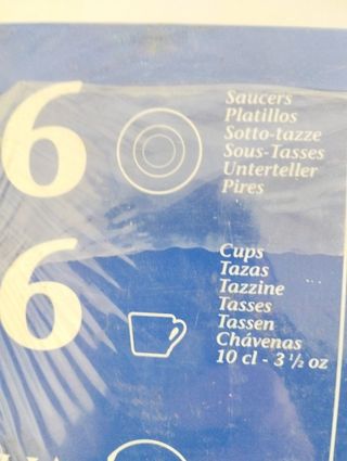 6 tazzine da caffè con piattini