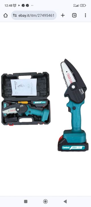 Mini motosega prodotto nuovo con