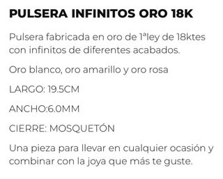 Pulsera oro/oro boanco