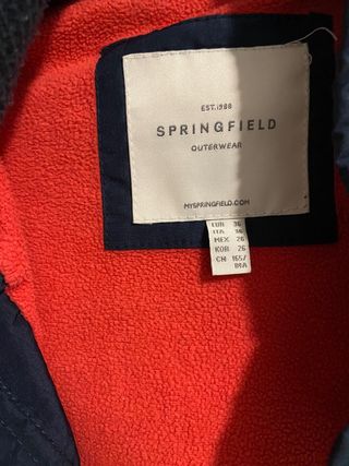 ParKa Springfield azul marino interior polar