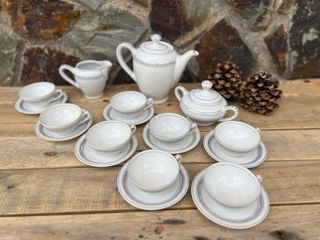 JUEGO CAFE ANTIGUO PORCELANA JÄGER