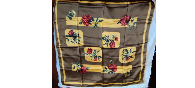 Foulard seta anni 50 quadrato lato 76 cm