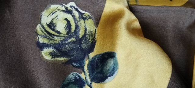 Foulard seta anni 50 quadrato lato 76 cm