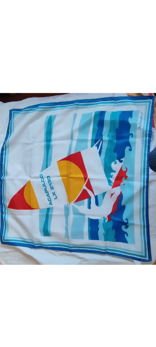 5 foulard anni 50 in poliestere vari motivi