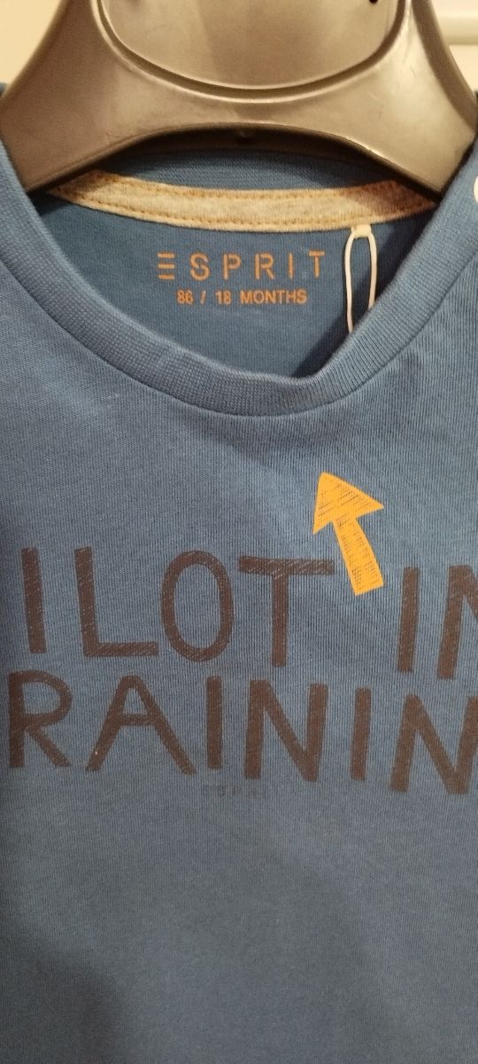 Maglia azzurra bimbo 100%cotone 18 mesi